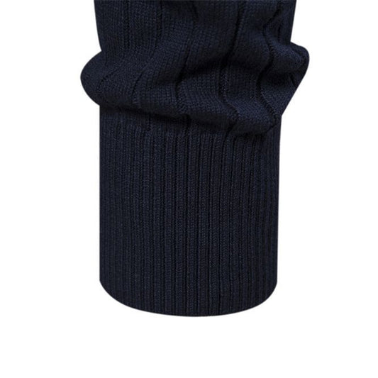 Half-zipper Pullover Sweater Men's Fashion Casual Stand Collar Long-sleeved Knitted Tops Fall Winter Clothing