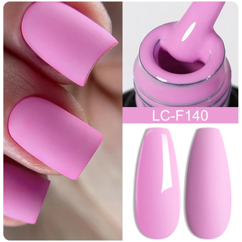7ML Pink Glitter Nail Gel Polish Nude Natural Long Lasting Manicure Soak off UV LED Nail Art Base Top Coat Gel Varnish