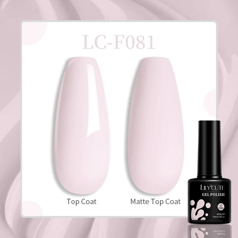 7ML Pink Glitter Nail Gel Polish Nude Natural Long Lasting Manicure Soak off UV LED Nail Art Base Top Coat Gel Varnish