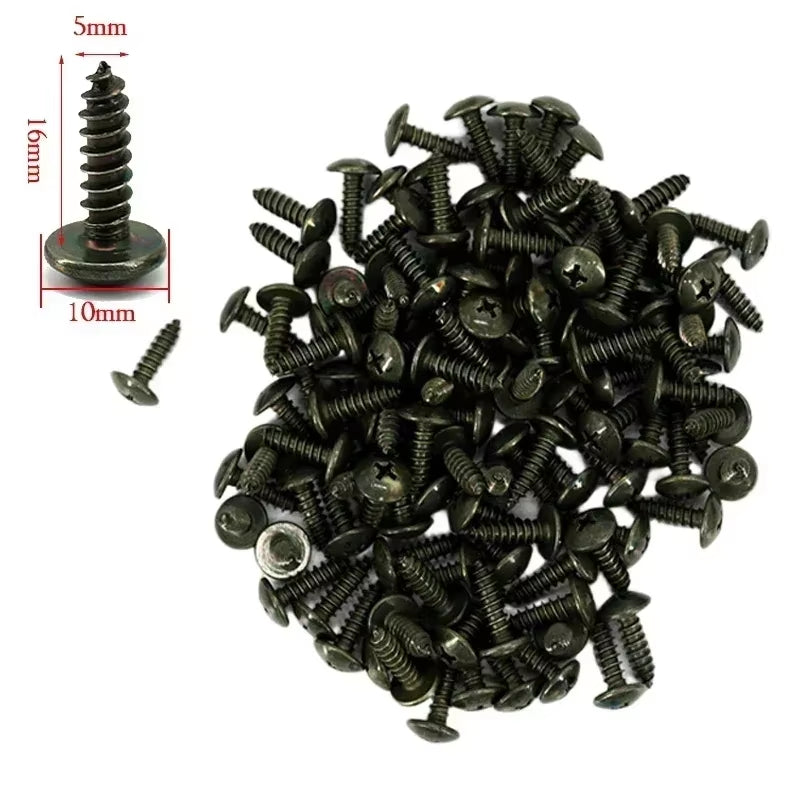 Self Tapping Screws Metal Fastener Clip for Car Motorcycle U-Type Clip with Screw Anti-Rust Protection Clip Screw Iron Sheet Kit