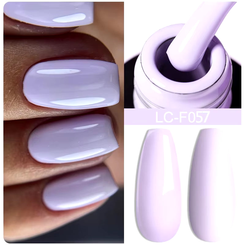 7ML Pink Glitter Nail Gel Polish Nude Natural Long Lasting Manicure Soak off UV LED Nail Art Base Top Coat Gel Varnish