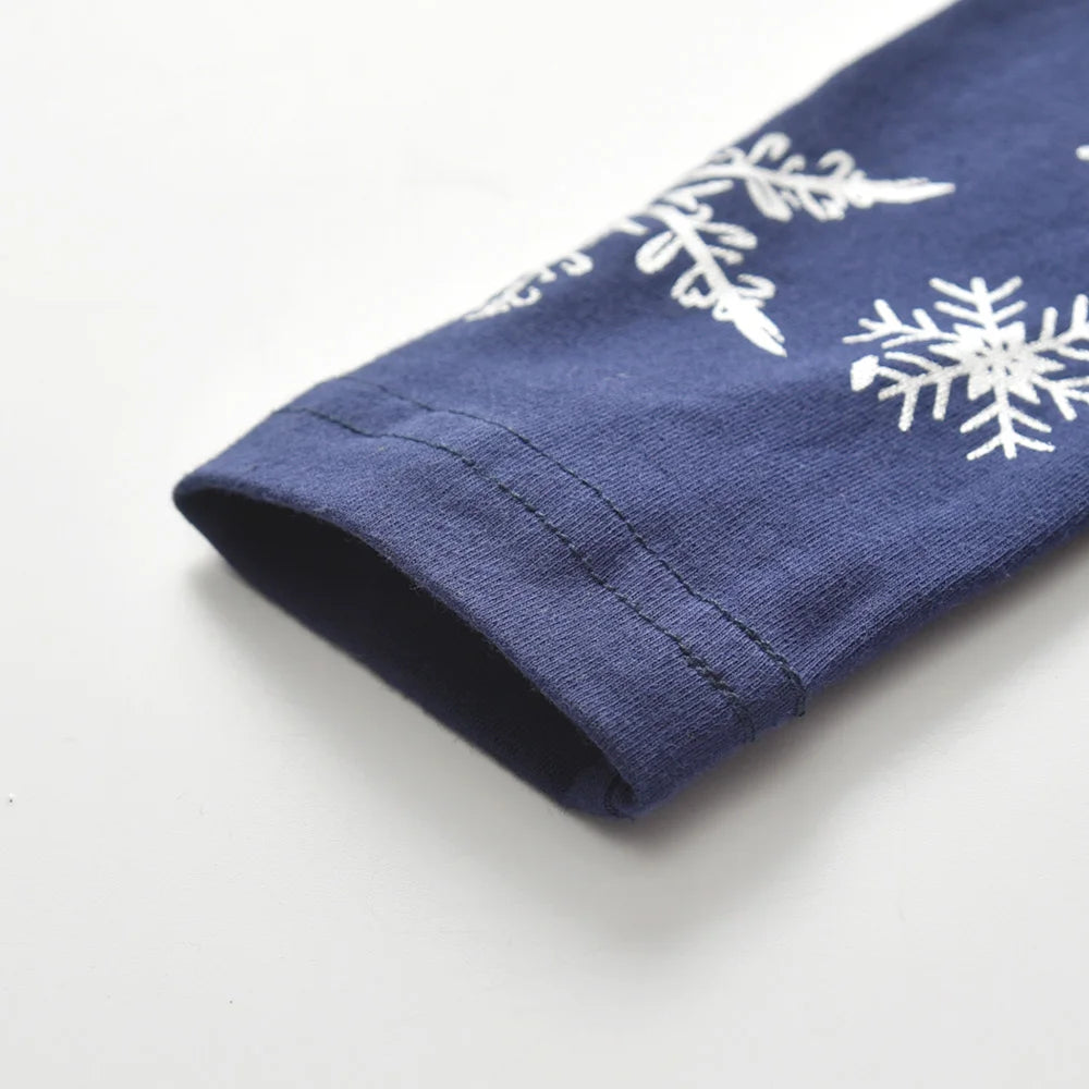 VIKITA Girls Snowflakes Print Christmas New Year Xmas Festival Princess Elegant Dresses Kids Long Sleeve Autumn Winter Dresses